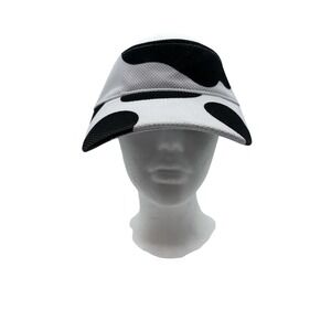 Cow Print Visor Hat Adjustable Eat Mor Chikin Chick Fil A Logo Golf Tennis